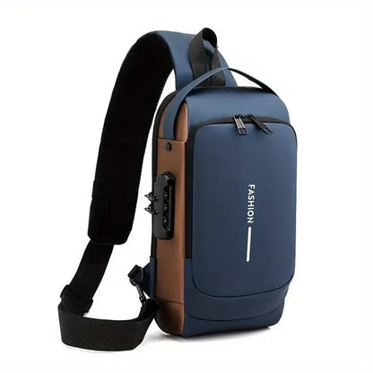 USB Charging Sport Sling Anti-theft Shoulder Bag