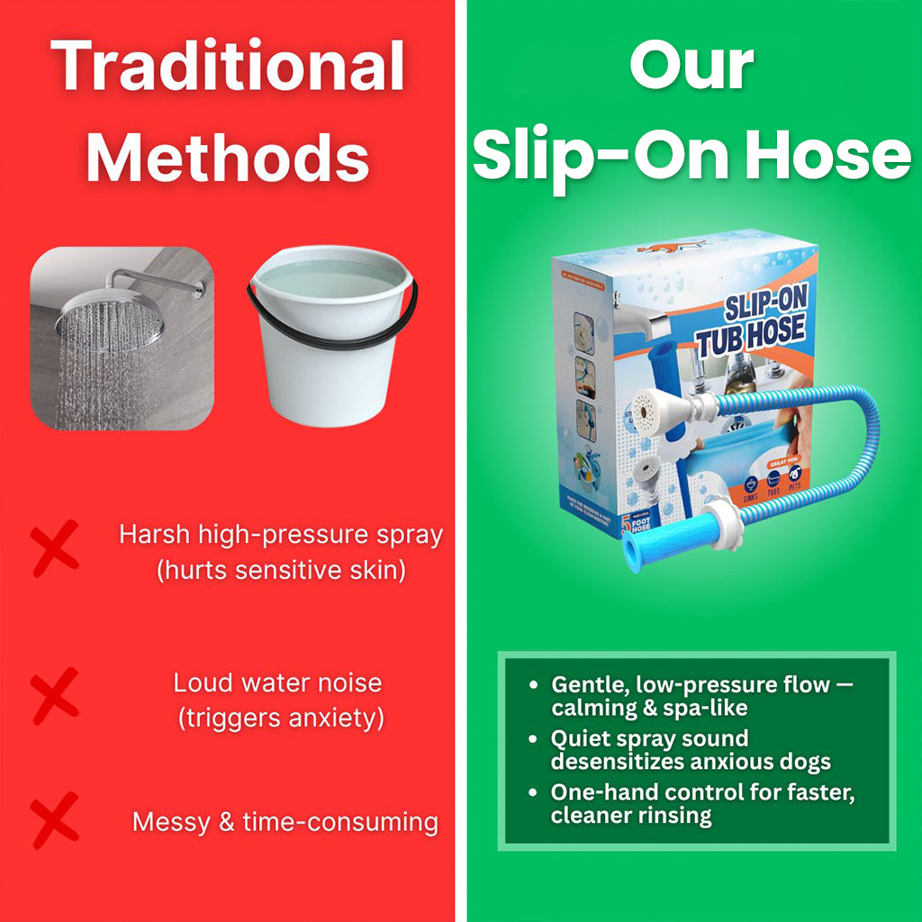 Slip-On Bathtub Faucet Sprayer - Pet Showerhead