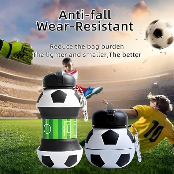 ⚽ Football Water Bottle 18 oz BPA-Free for Boys and Girls Buy 1 Get 1 Free