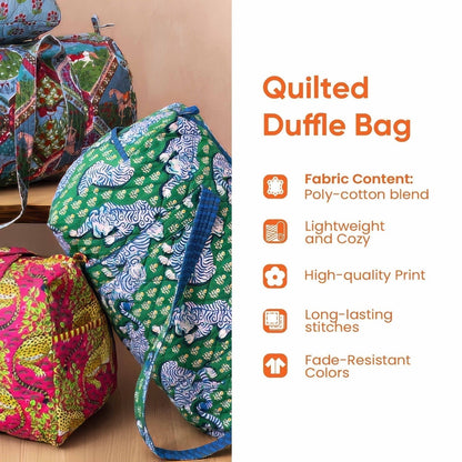 💞LAST DAY 50% OFF ✨ Hippie Journey Quilted Duffle Bag
