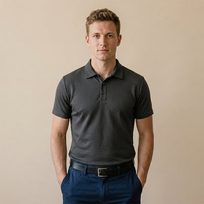 Men's Ice Silk Mesh Polo Shirt