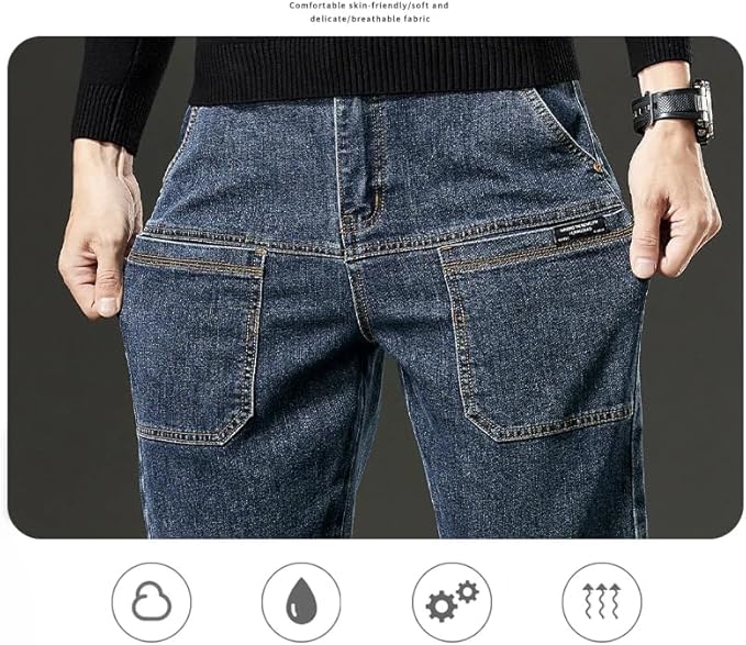 Comfortable Multi-Pocket High Durable Cargo Jeans