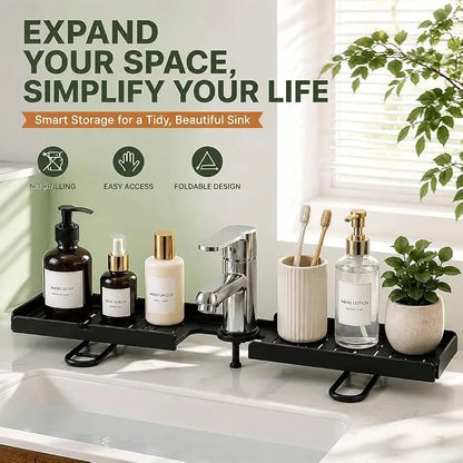 50 cm Foldable Countertop and Cabinet Organizer Rack