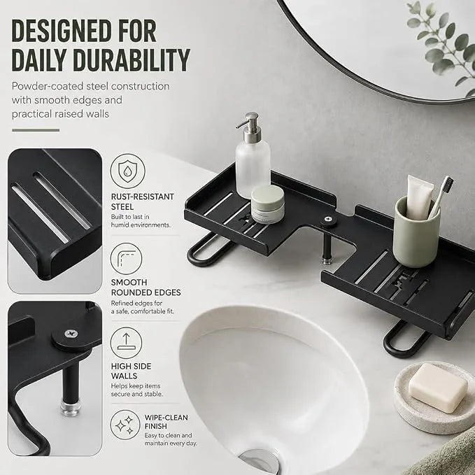 50 cm Foldable Countertop and Cabinet Organizer Rack