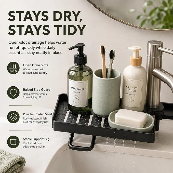 50 cm Foldable Countertop and Cabinet Organizer Rack