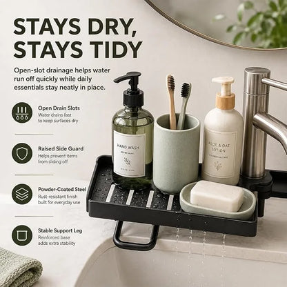 50 cm Foldable Countertop and Cabinet Organizer Rack