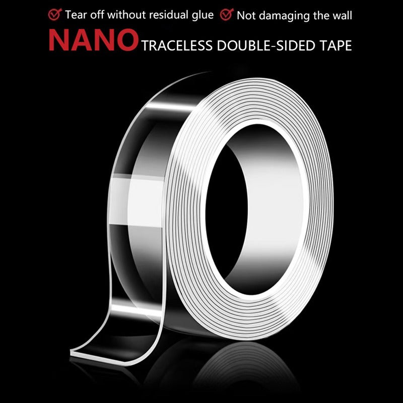 High Quality Nano Double Sided Adhesive Tape -Traceless Washable Reusable