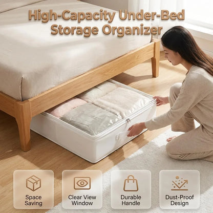 2-Pack Foldable Under-Bed Storage Bags