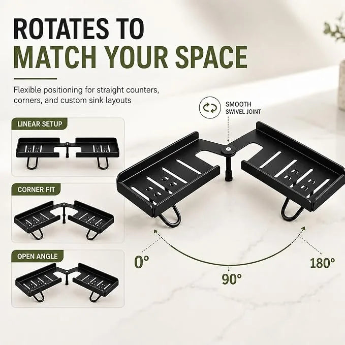 50 cm Foldable Countertop and Cabinet Organizer Rack