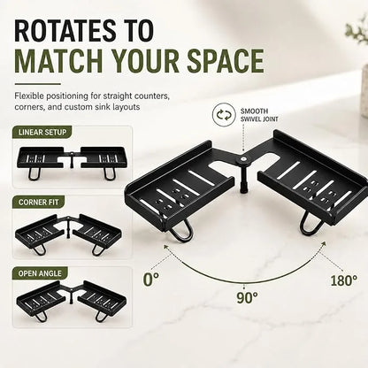 50 cm Foldable Countertop and Cabinet Organizer Rack