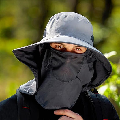 Fishing Hat Wide Brim UV Sun Protection Hat UPF 50+