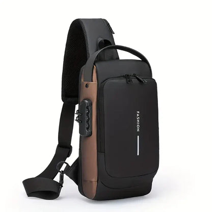 USB Charging Sport Sling Anti-theft Shoulder Bag
