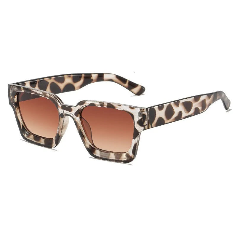 Stylish Oversized Leopard Print Sunglasses 2 Pack