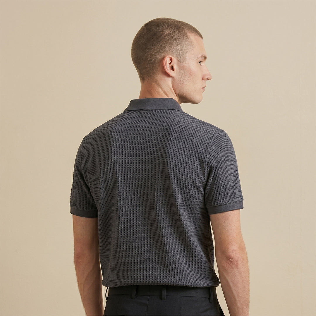Men's Ice Silk Mesh Polo Shirt