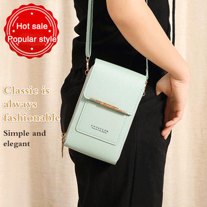 📱Simple And Elegant Touch Screen Crossbody Wallet