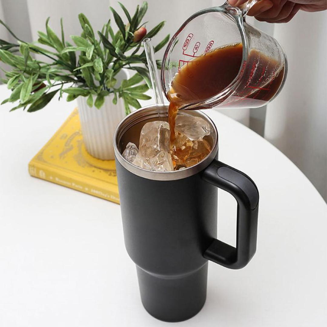 40 Oz Stainless Steel Tumblers with Handle