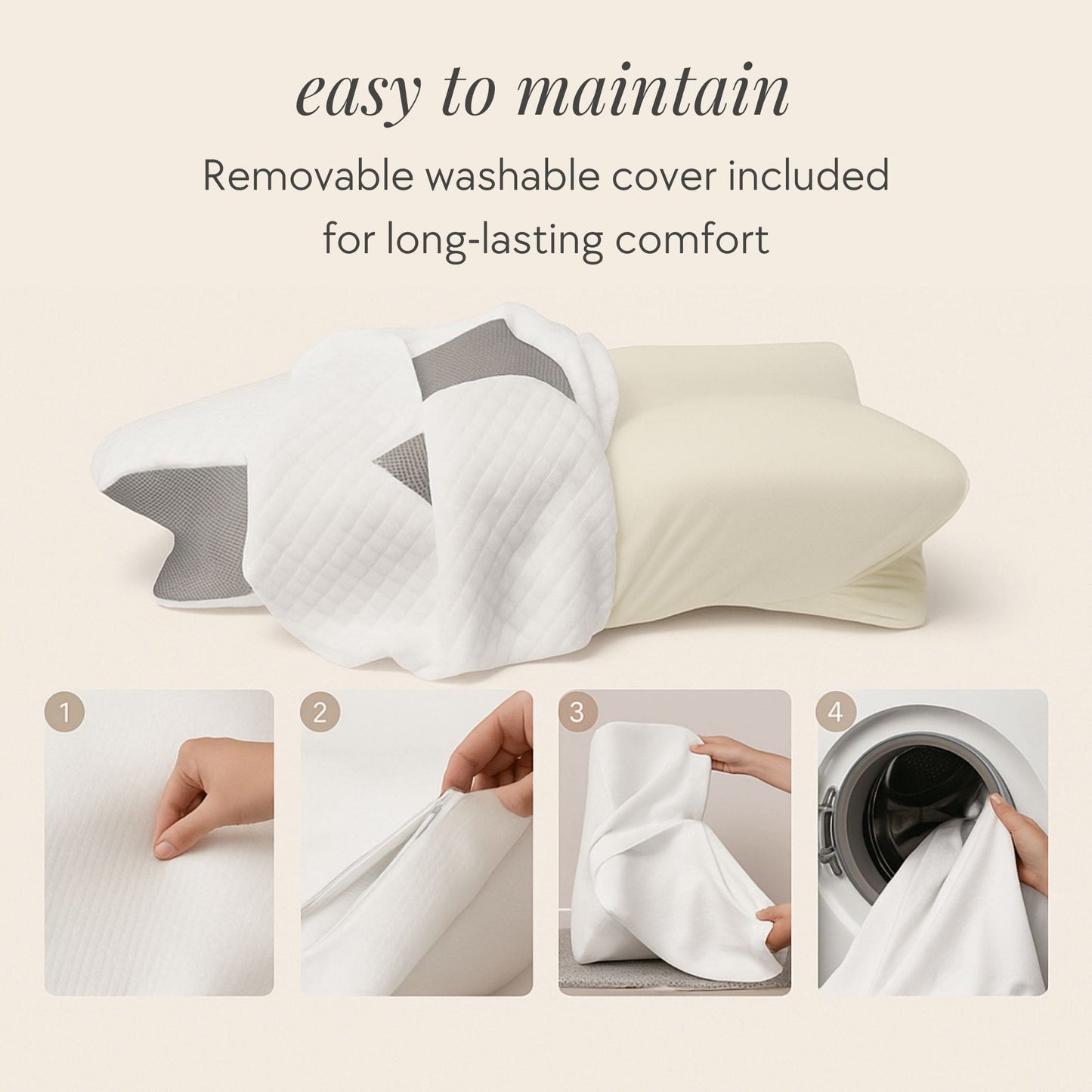 Contour Relief Pillow-Deep Sleep, No Pain