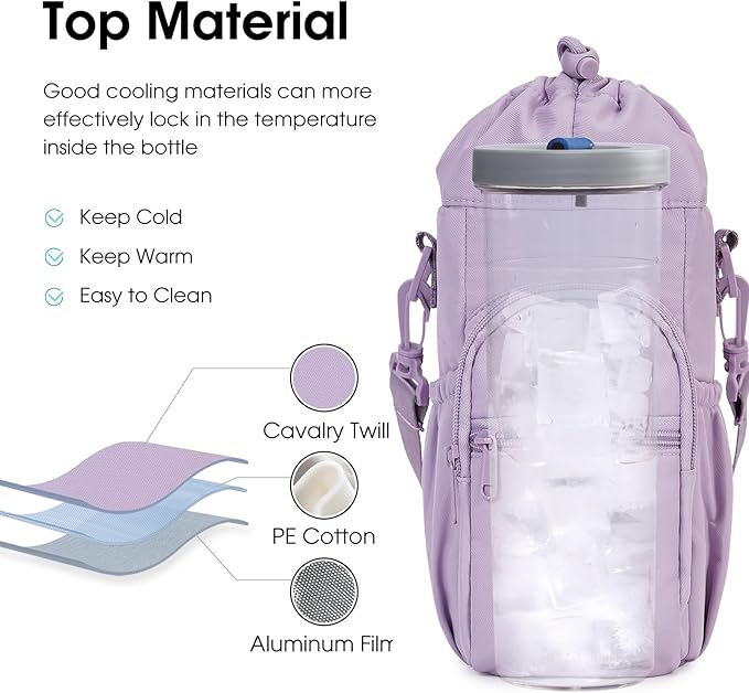 Shoulder Bag with Water Bottle Pocket