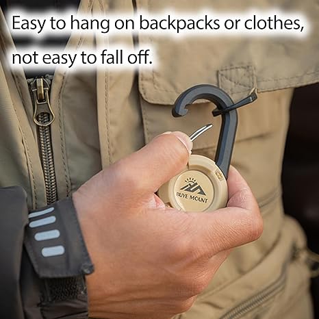 Retractable Carabiner Key Reel for Backpack & Belt 3-Piece Set