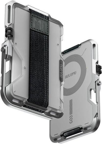 Multi-Tool Magnetic Metal Wallet | Frosted Cover | MagSafe