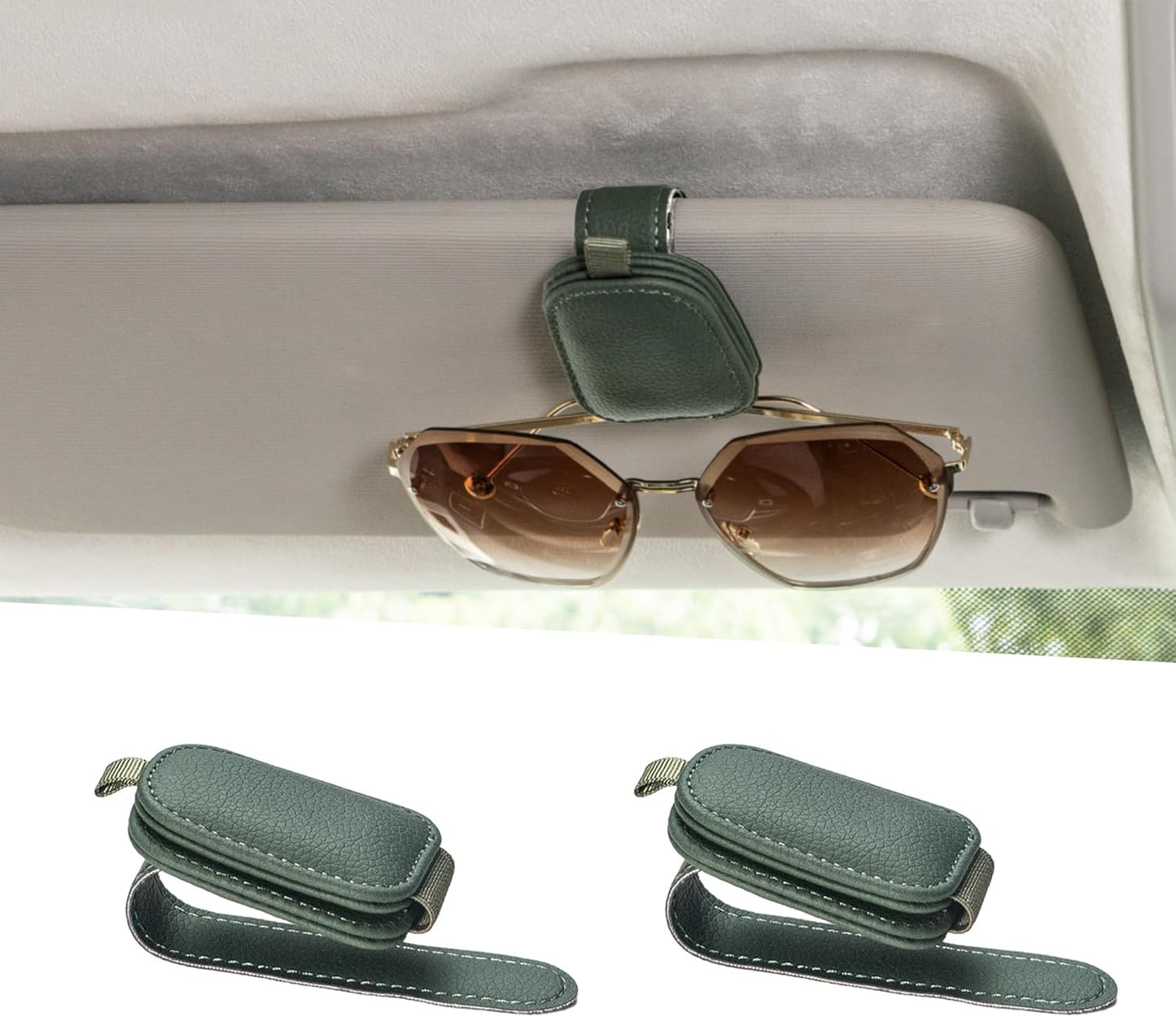 Chiccorsa 2026 Sunglass Holder for Car-2Pcs