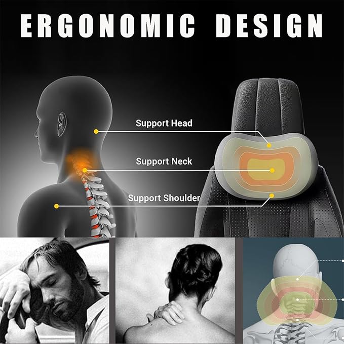 Car Logo Memory-Foam Headrest Pillow