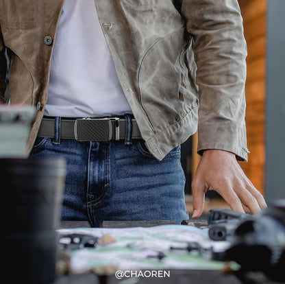 Leather Ratchet Belt For Men