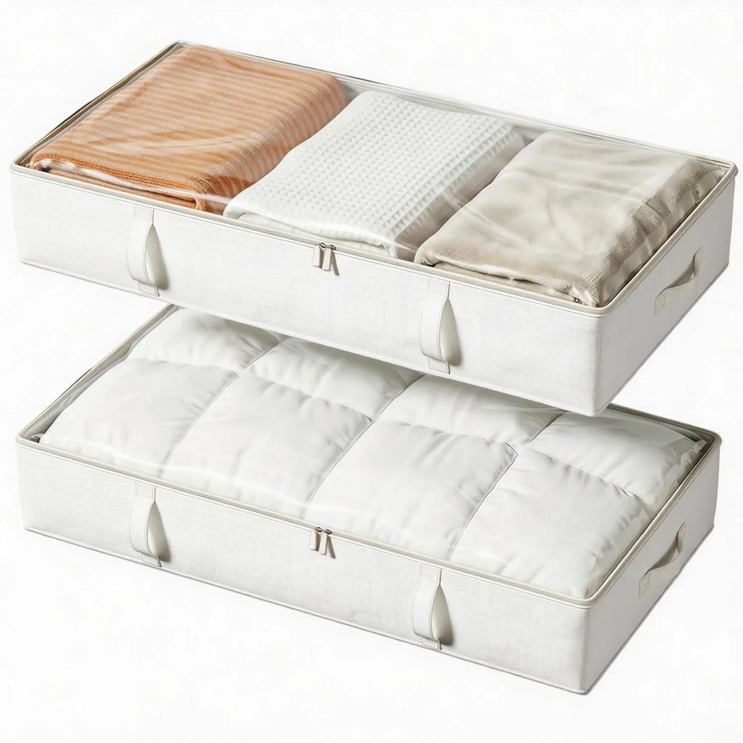 2-Pack Foldable Under-Bed Storage Bags