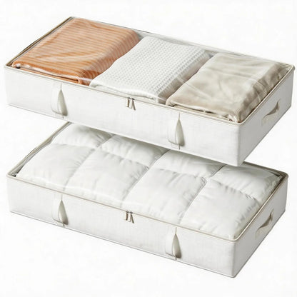 2-Pack Foldable Under-Bed Storage Bags