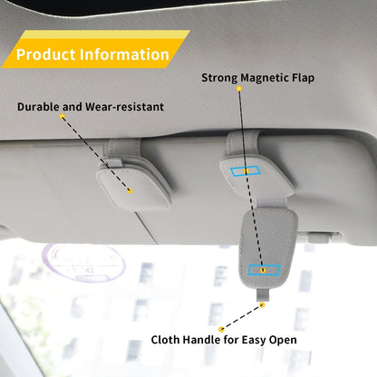 Chiccorsa 2026 Sunglass Holder for Car-2Pcs