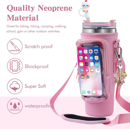 Transparent Touchscreen Tumbler Carrier Bag