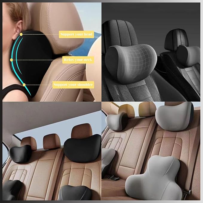 Car Logo Memory-Foam Headrest Pillow