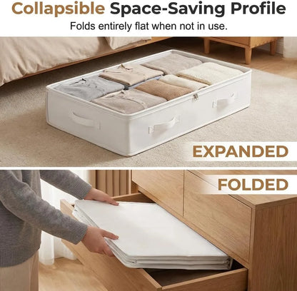 2-Pack Foldable Under-Bed Storage Bags