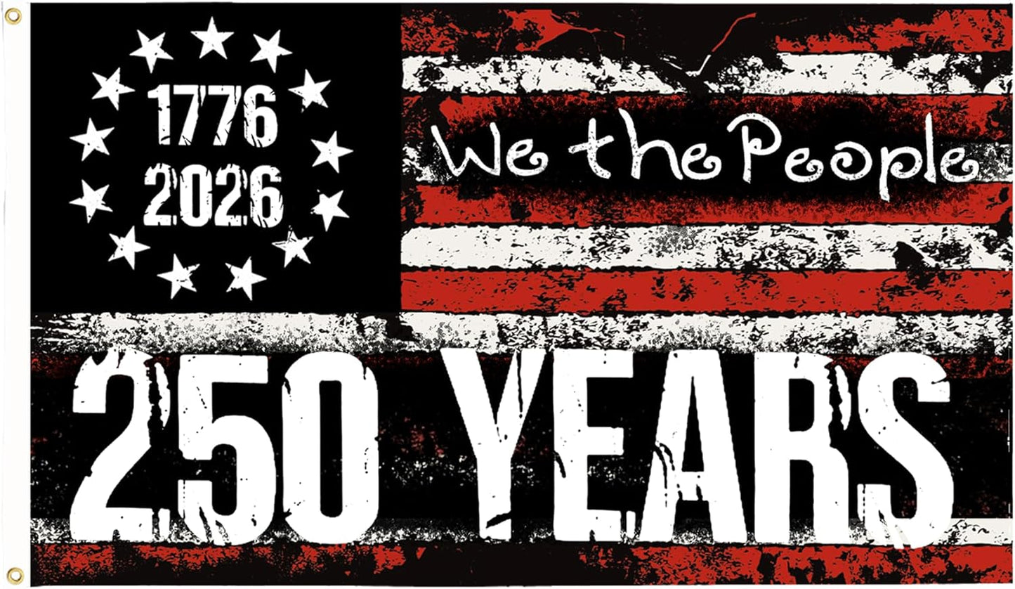 3 Ply USA Anniversary 250th Flag