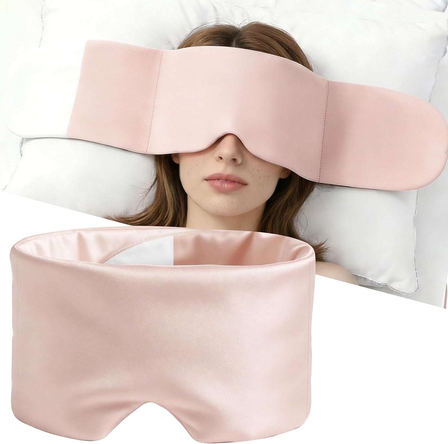Weighted Silk Sleep Mask with Light-Blocking Fit