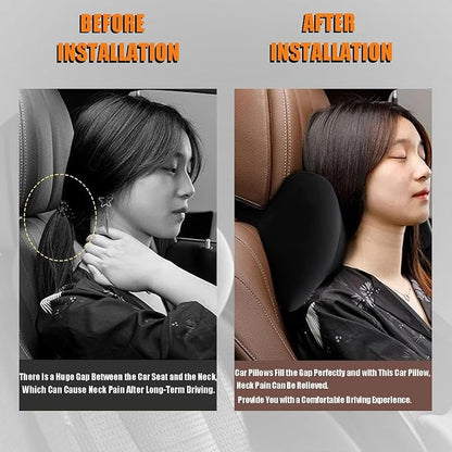 Car Logo Memory-Foam Headrest Pillow