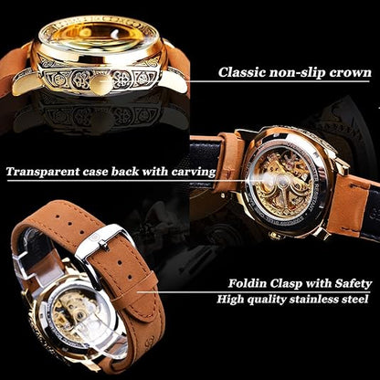 Square Luxury Retro Mechanical Watch