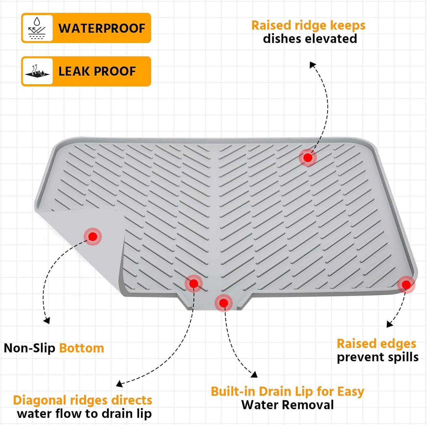 Silicone Dish Drying Mat