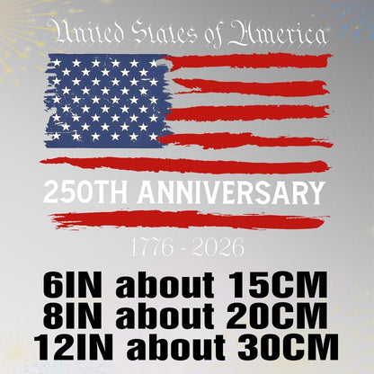 5 Pack USA 250th Anniversary Patriotic Stickers