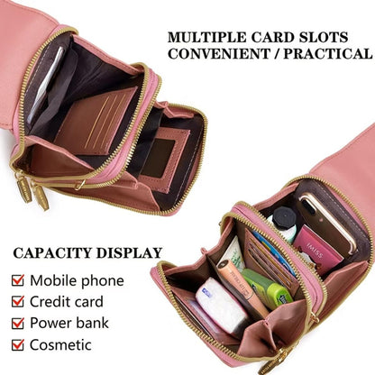 2026 Trendy Minimalist Elegant Touchscreen Crossbody Phone Wallet