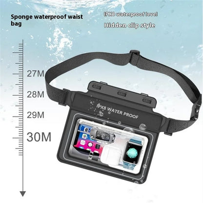 Floating Waterproof Sponge Waist Bag for Beach Drift
