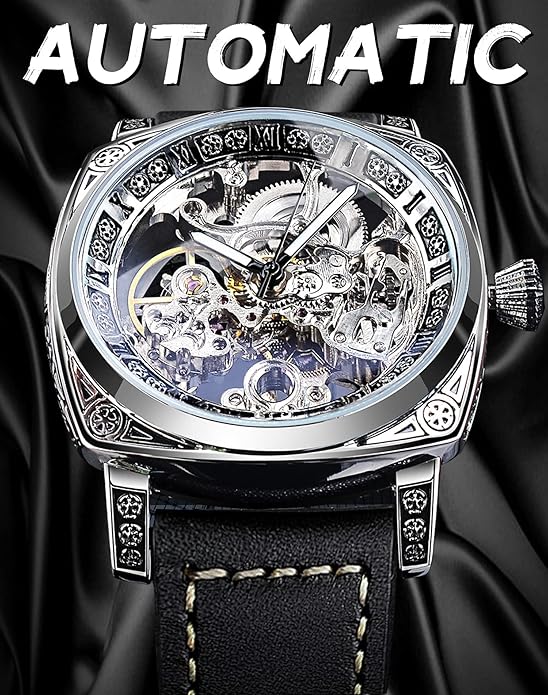Square Luxury Retro Mechanical Watch