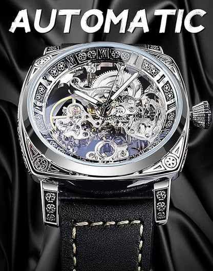 Square Luxury Retro Mechanical Watch