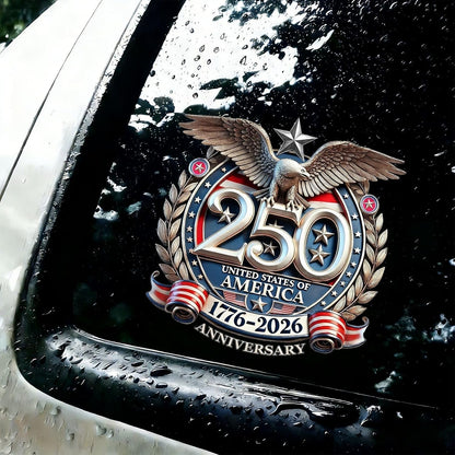 5 Pack USA 250th Anniversary Patriotic Stickers