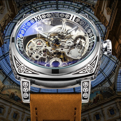 Square Luxury Retro Mechanical Watch