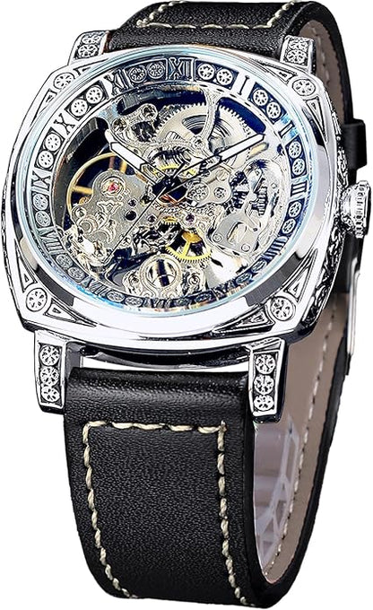 Square Luxury Retro Mechanical Watch