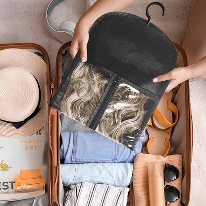 3 Pcs Extra Long Hair Extension Storage Bag