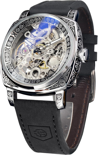 Square Luxury Retro Mechanical Watch