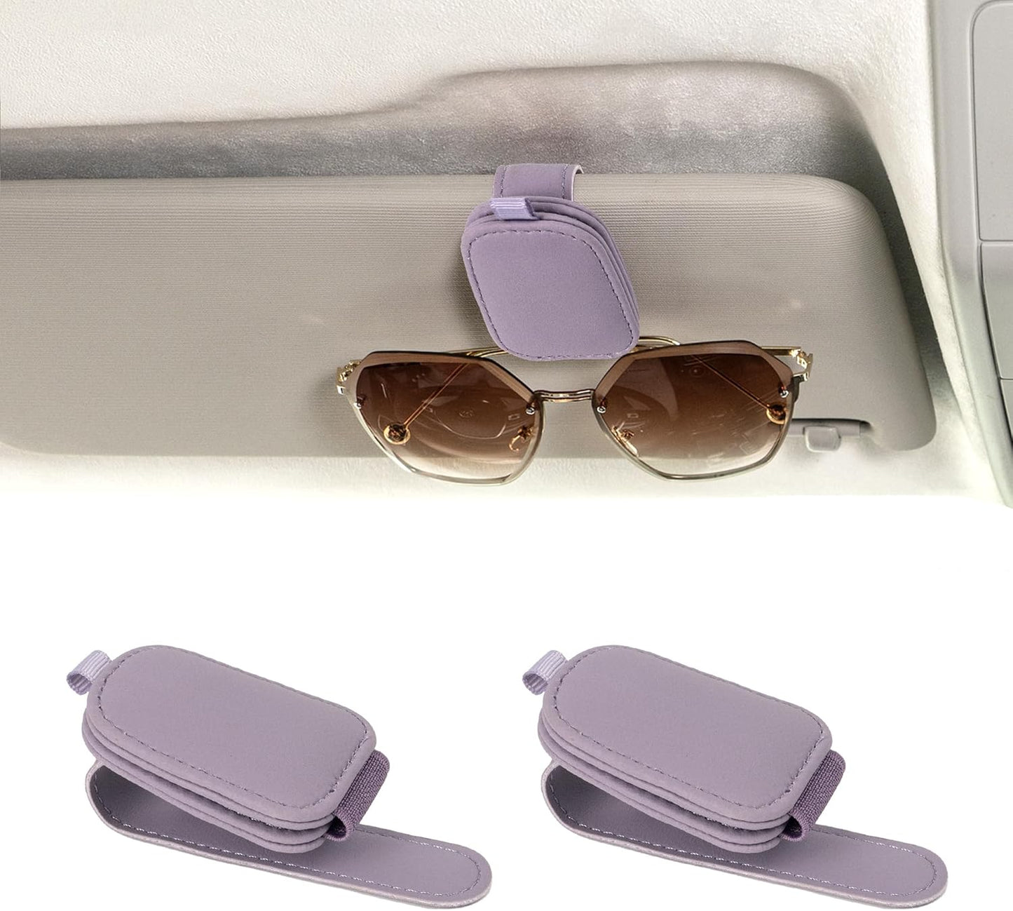 Chiccorsa 2026 Sunglass Holder for Car-2Pcs