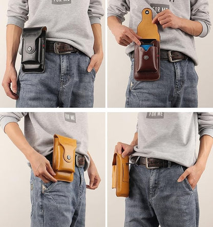 Leather Multifunction Waist Pouch